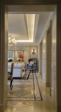 138平欧式豪华三居装修实景 花季小区典雅生活范本